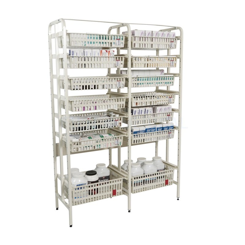 Double Dressed Pharmacy Shelves 